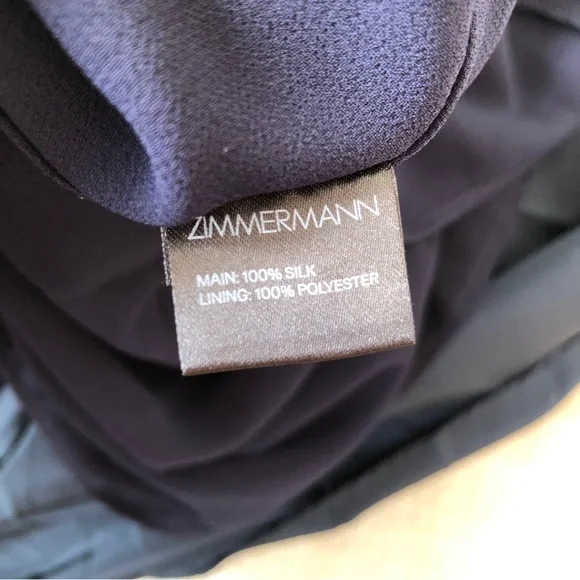 Zimmermann Silk Twist Strapless Gown Maxi navy - Picture 8 of 8